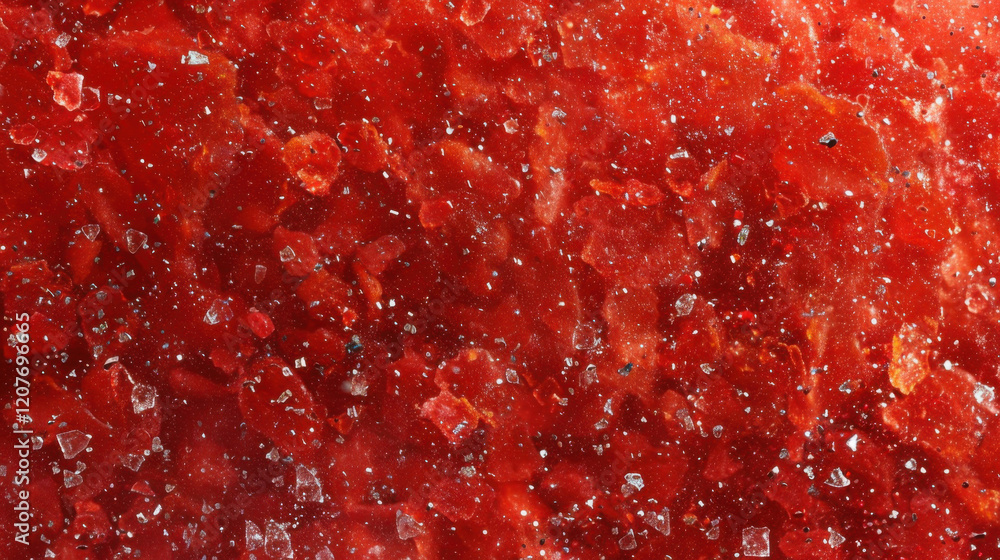 Red Gemstone Texture Crystal Fragments, Mineral Inclusion, Shiny Surface Red Gemstone Texture Crystal Fragments, Mineral Inclusion, Shiny Surface