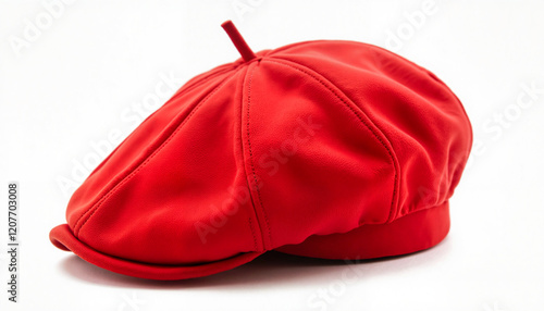 Wallpaper Mural French Beret Bastille Day Copy space Red beret isolated on white background Torontodigital.ca