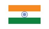 Indian flag isolated on transparent background.