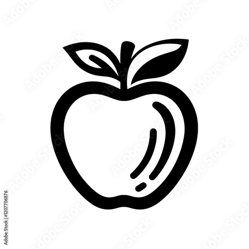 apple icon black and white