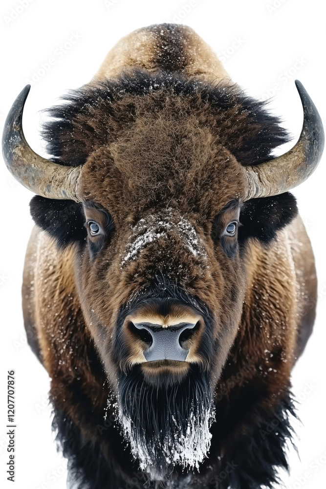 Bison, isolated on a transparent background Bison, isolated on a transparent background