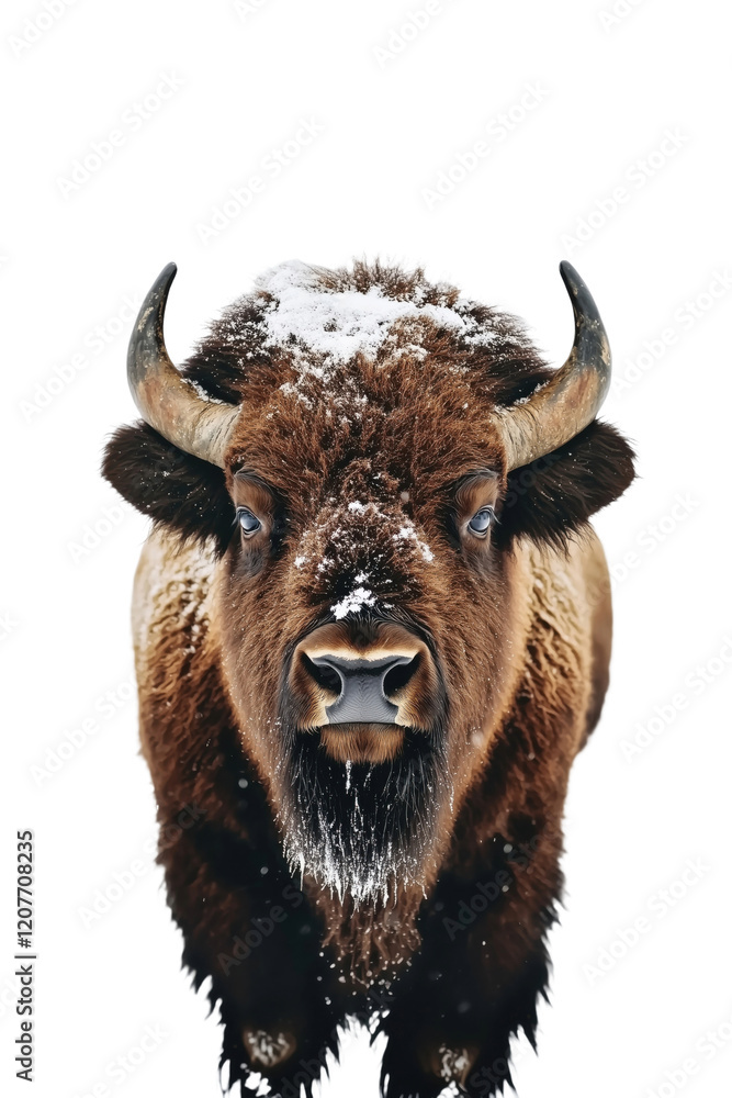 Bison, isolated on a transparent background Bison, isolated on a transparent background