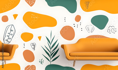 Seamless Tile Patterns Featuring Intricate Geometric and Floral Motifs, Hand-Drawn Doodles, and Traditional Ethnic Designs in Muted and Vibrant Color Palettes photo