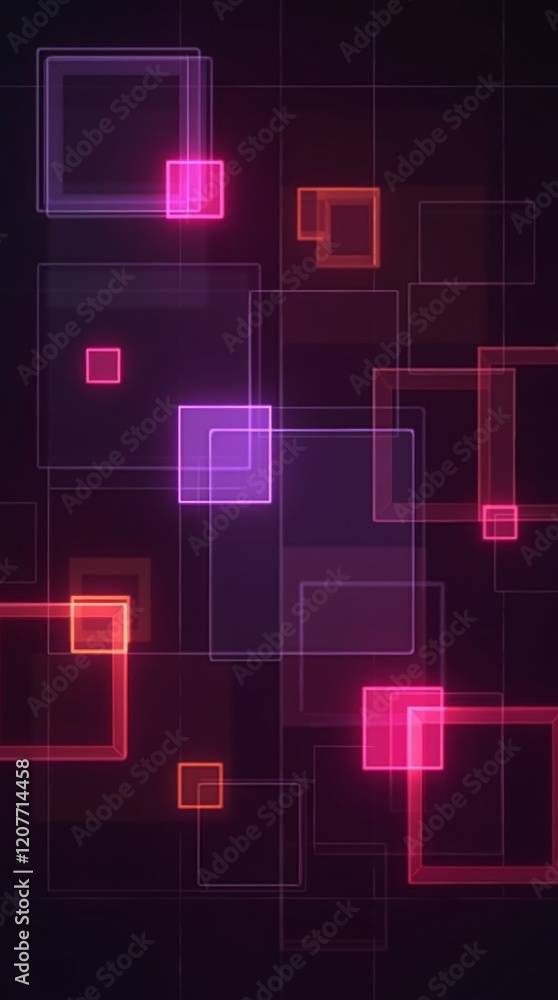 Fototapeta premium Glow of Digital Shapes