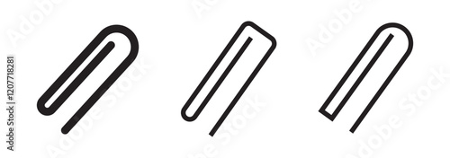 Link icon paperclip attached file icons web page url buttons attachment document sign symbol