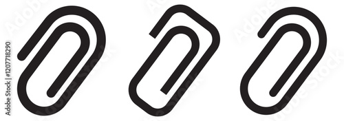 Link icon paperclip attached file icons web page url buttons attachment document sign symbol