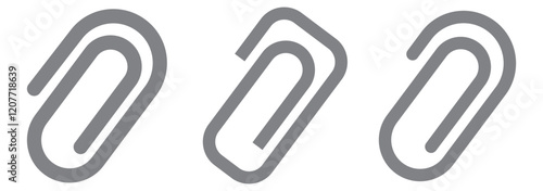 Link icon paperclip attached file icons web page url buttons attachment document sign symbol