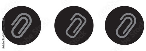 Link icon paperclip attached file icons web page url buttons attachment document sign symbol