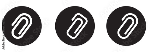 Link icon paperclip attached file icons web page url buttons attachment document sign symbol