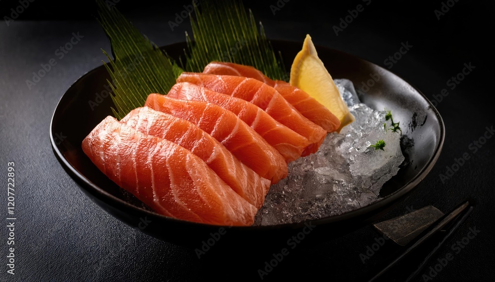 Japanese-style fresh salmal sashimi fish Japanese-style fresh salmal sashimi fish
