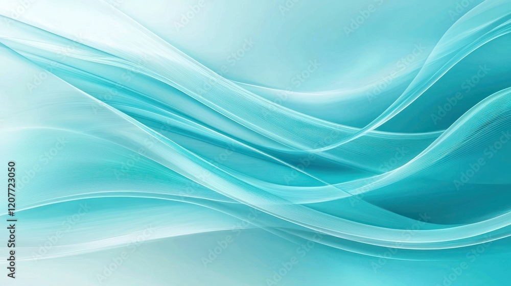 Abstract Teal Wave Background: Serene Aqua Swirls and Flowing Lines Abstract Teal Wave Background: Serene Aqua Swirls and Flowing Lines
