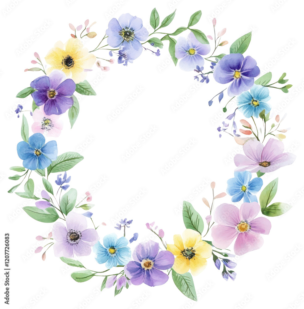 PNG Spring color flowers circle frame art illustration watercolor. PNG Spring color flowers circle frame art illustration watercolor.
