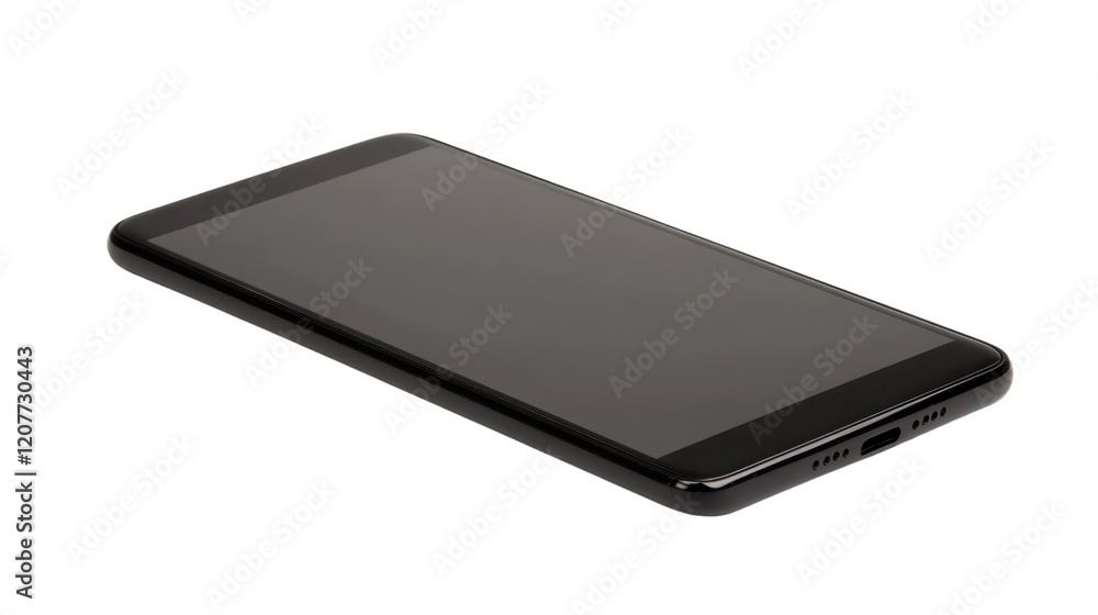 Sleek Modern Smartphone Device with Blank Screen Ideal for Technology Solutions and App Development, Isolated on a Clean White Background for Creative Use Sleek Modern Smartphone Device with Blank Screen Ideal for Technology Solutions and App Development, Isolated on a Clean White Background for Creative Use