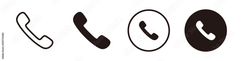 Phone icon set. Vector illustration. Phone icon set. Vector illustration.