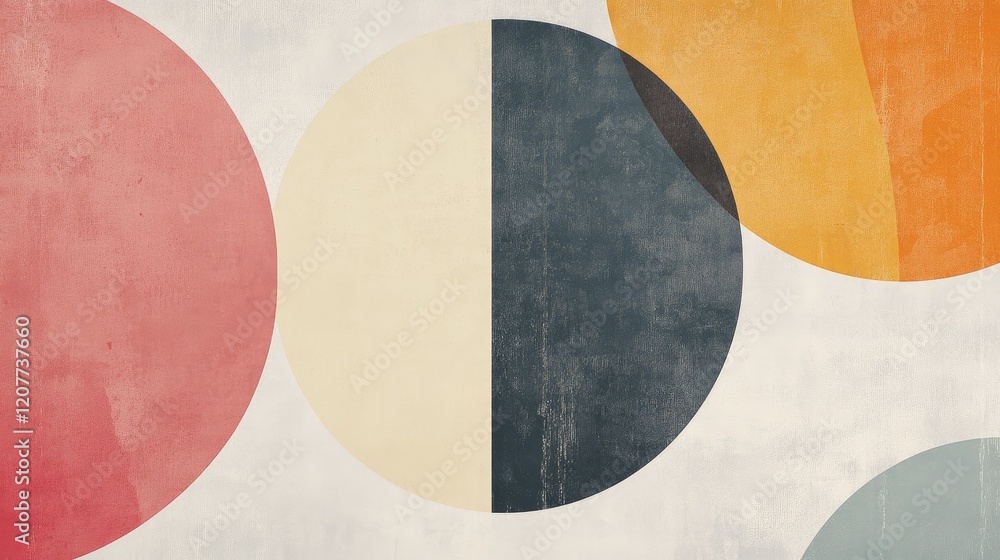 Minimalist Abstract Wallpaper Showcasing Geometric Shapes in Soft Earthy Tones Minimalist Abstract Wallpaper Showcasing Geometric Shapes in Soft Earthy Tones