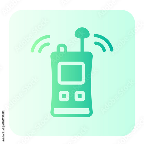 walkie talkie gradient icon