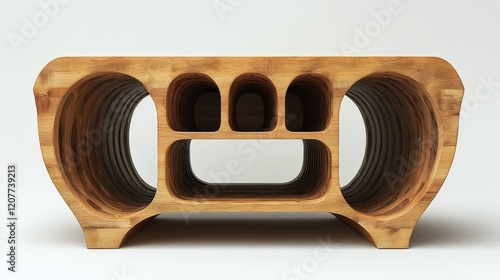 Unique modern bamboo furniture design showcasing curved lines and functional ...