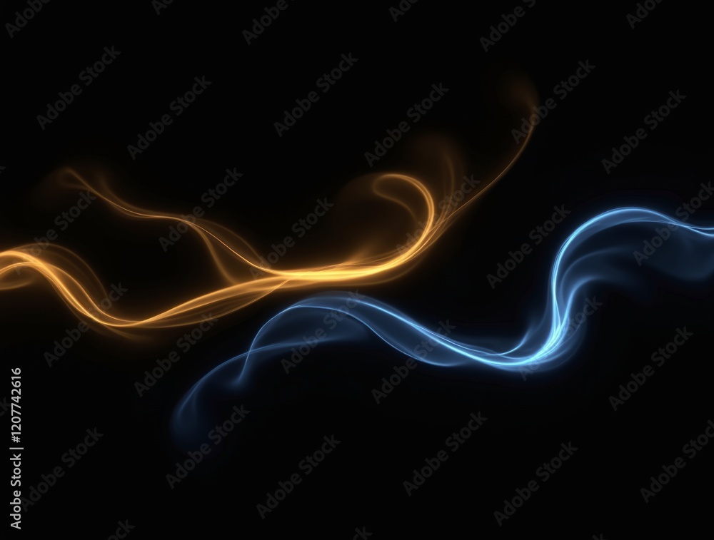 Obraz premium Elegant Flow of Light and Color