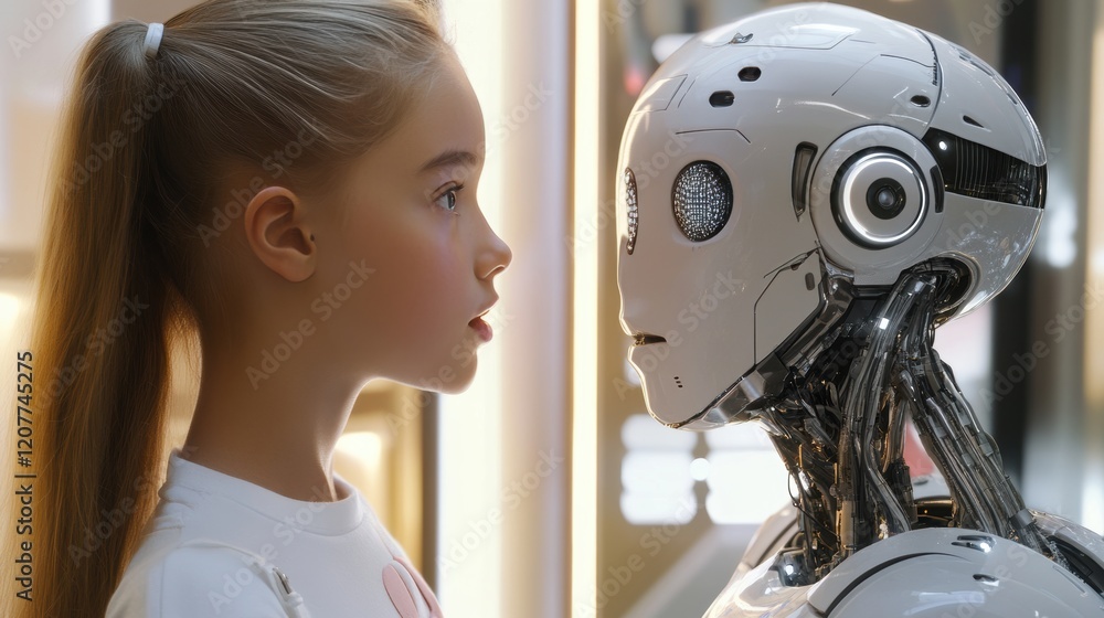 Fototapeta premium Show scenarios where AI-powered translation tools facilitate communication between individuals from different linguistic backgrounds.