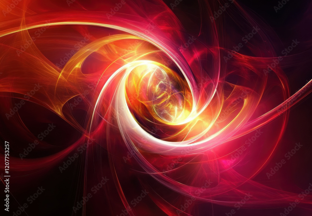 Vibrant abstract swirl with glowing colors and dynamic movement Vibrant abstract swirl with glowing colors and dynamic movement