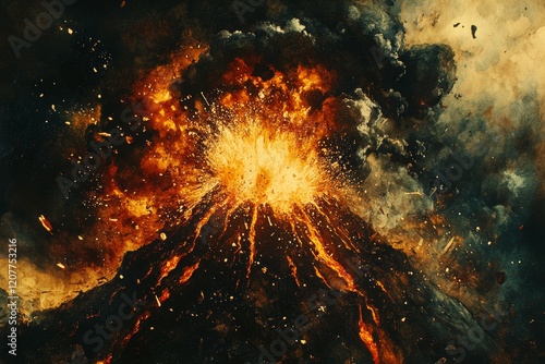 Wallpaper Mural The Erupting Mountain, Intermittent Explosive Disorder Torontodigital.ca