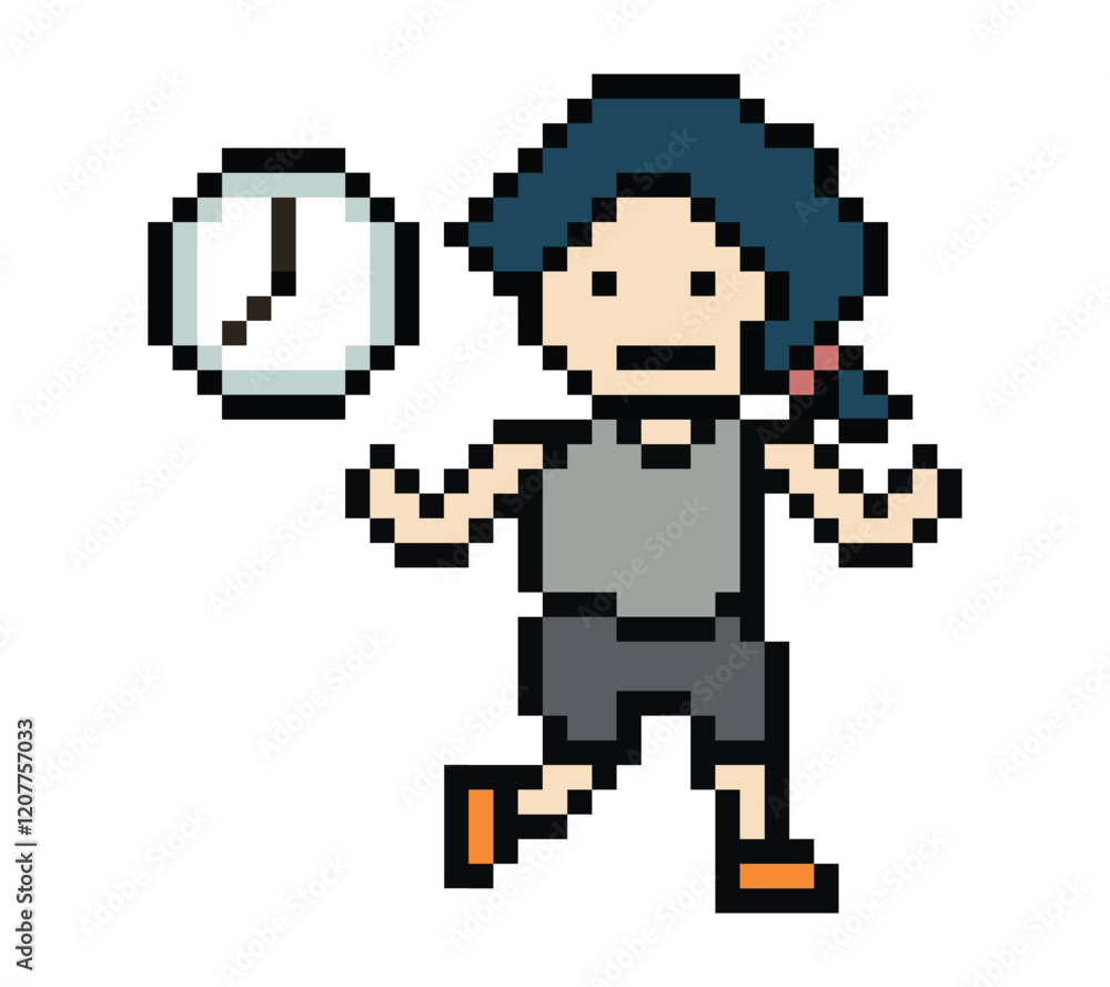 Cute cartoon run exercise pixel cartoon 8bit character woman lady run running jog cardio lifestyle decoration life style 8 bit female jog marathon exercise game 8 bit game vector. Cute cartoon run exercise pixel cartoon 8bit character woman lady run running jog cardio lifestyle decoration life style 8 bit female jog marathon exercise game 8 bit game vector.