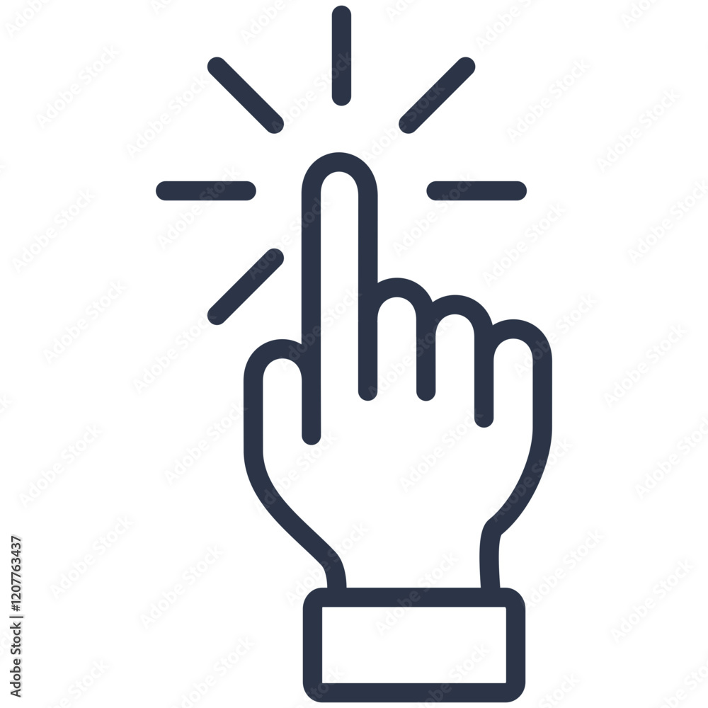 Hand Pointing Icon Element For Design Hand Pointing Icon Element For Design
