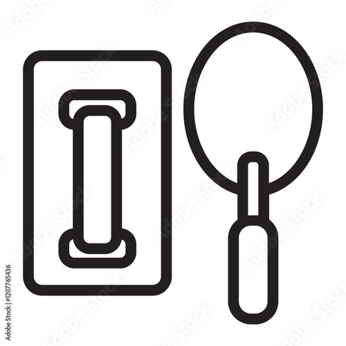 Trowel line icon