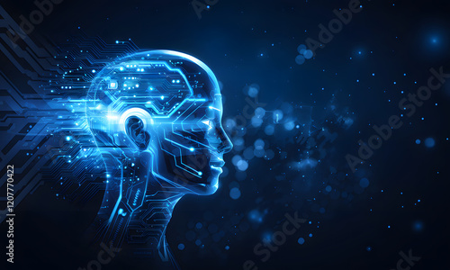 A representation of humanoid robot, the future is here. Robot generation