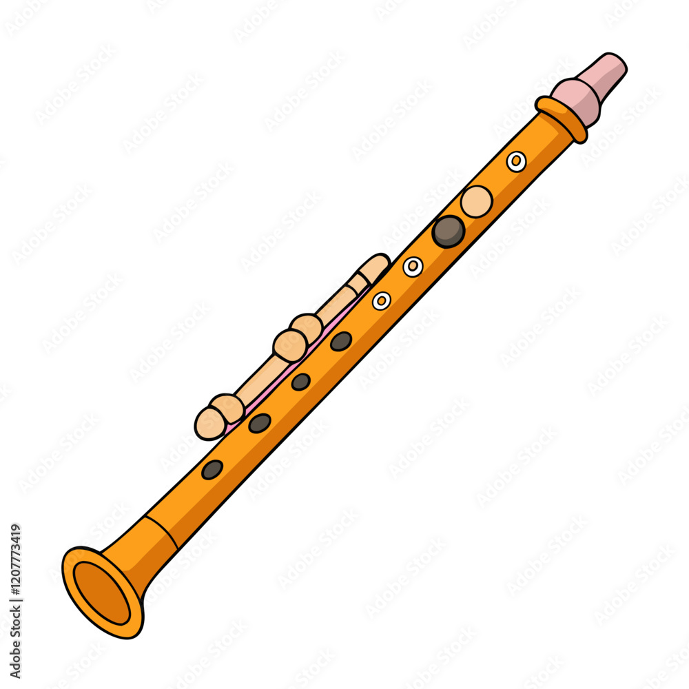 Fototapeta premium flute isolated on white