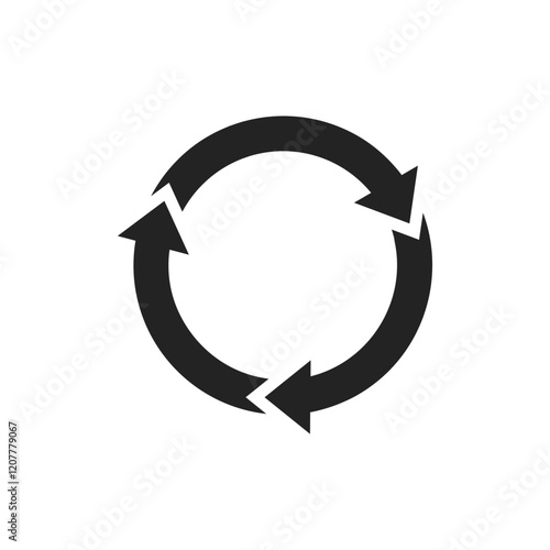 This circular arrow icon is widely recognized as a symbol representing refresh and reload actions, which are commonly utilized in applications and websites to indicate necessary updates or restarts