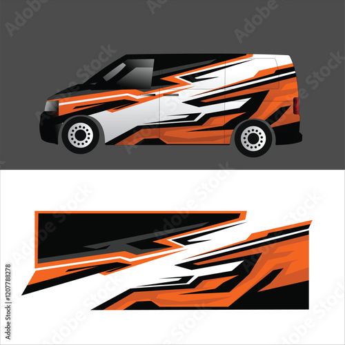 vector design decal wrap body cargo van car
