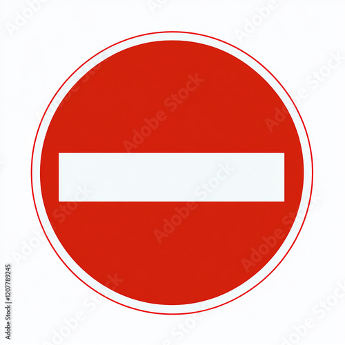 Free Download No entry road sign icon vector illustration on a white background - GFXLoad