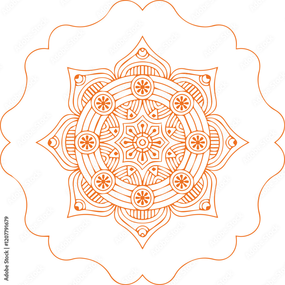 Beautiful flower art and mandala vector design Beautiful flower art and mandala vector design