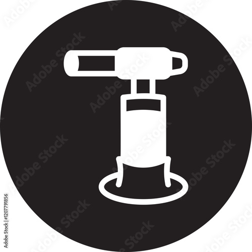 blowtorch glyph icon