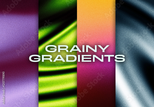 Set of Dynamic Grainy Gradient Backgrounds