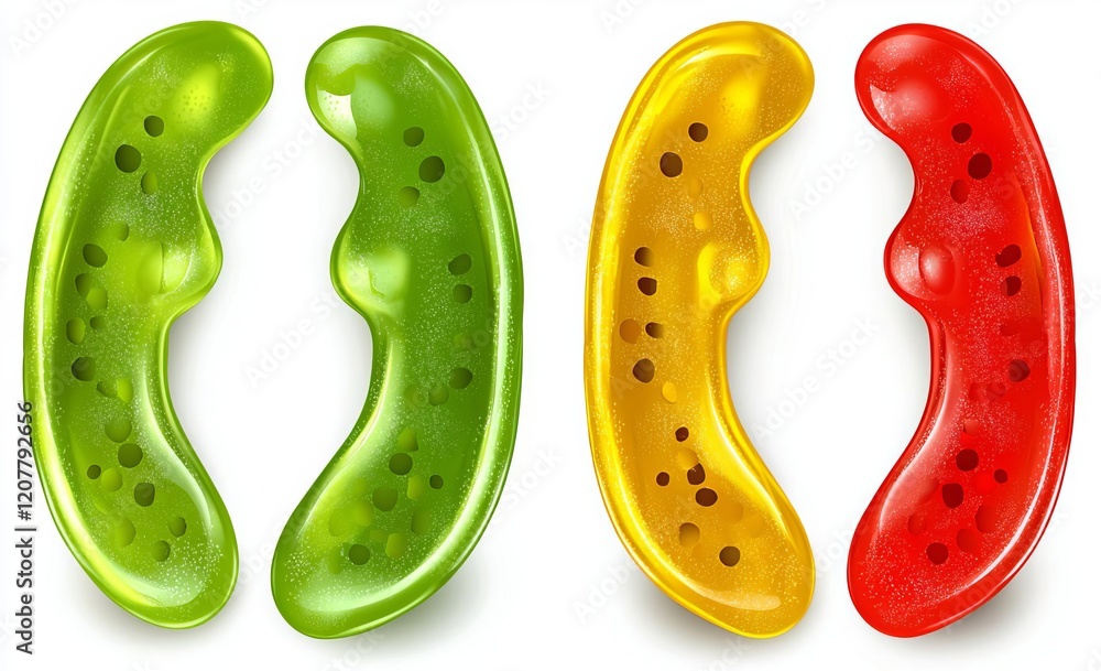 seamless of Collection of colorful jelly gummy bears, isolated on white background , isolated on white background, , copy space for text, seamless of Collection of colorful jelly gummy bears, isolated on white background , isolated on white background, , copy space for text,