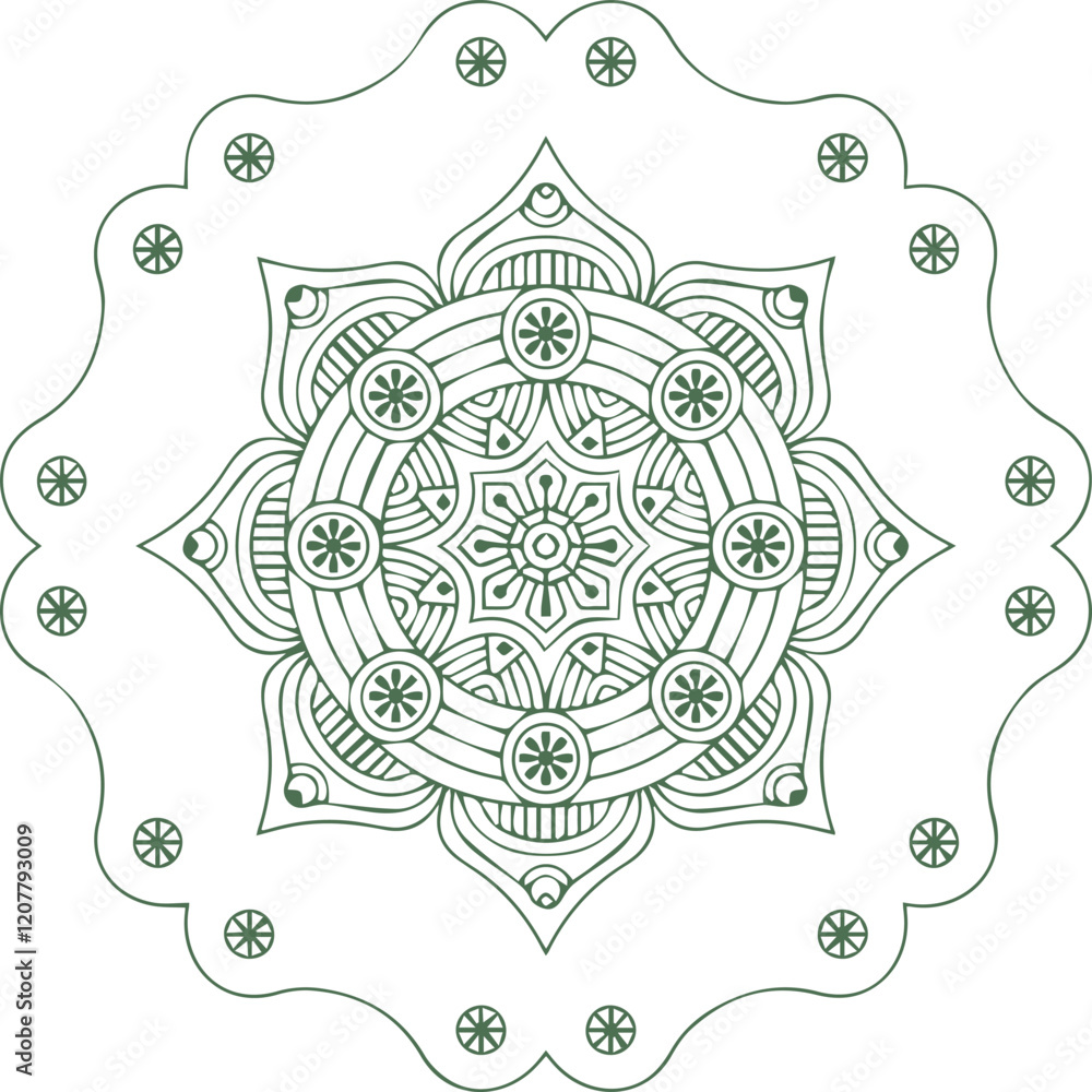 Beautiful flower art and mandala vector design Beautiful flower art and mandala vector design