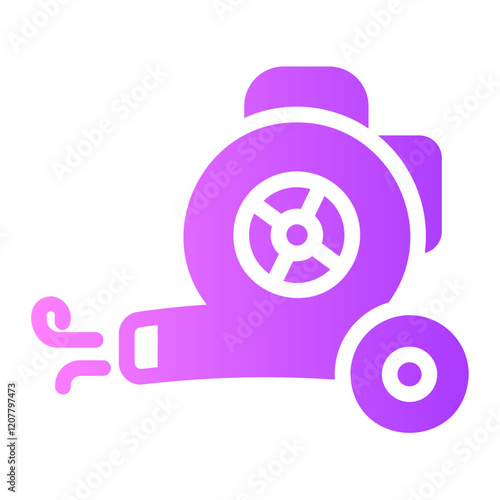 air blower gradient icon