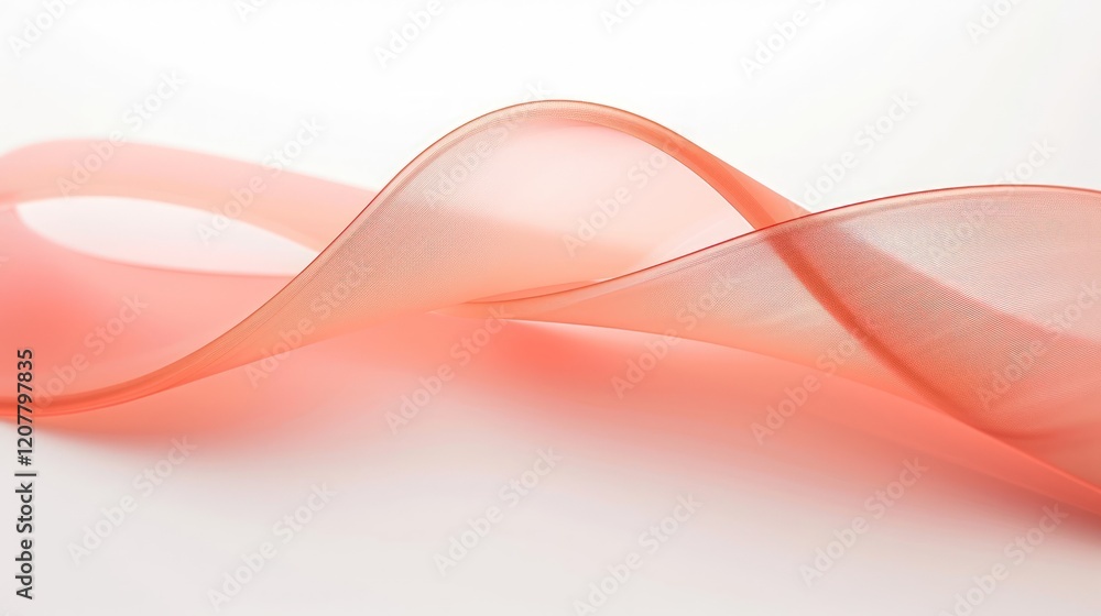 Naklejka premium Abstract Coral Wave: A Study in Light and Form