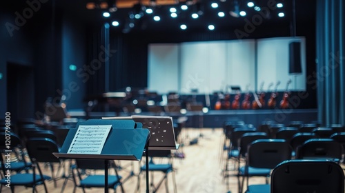 Empty Concert Hall: A Musician's Silent Stage photo