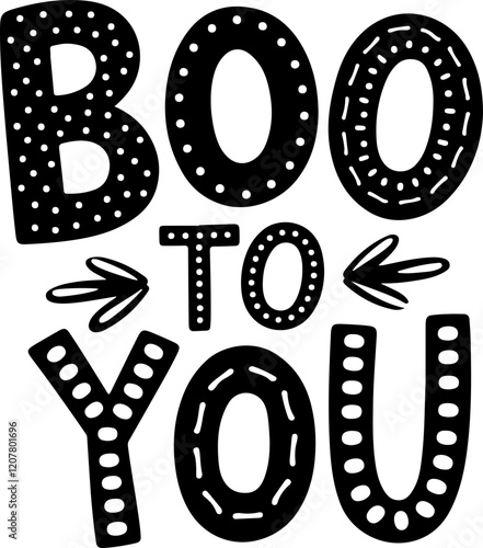 Boo To You Halloween Greeting.