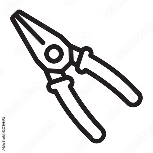 plier line icon