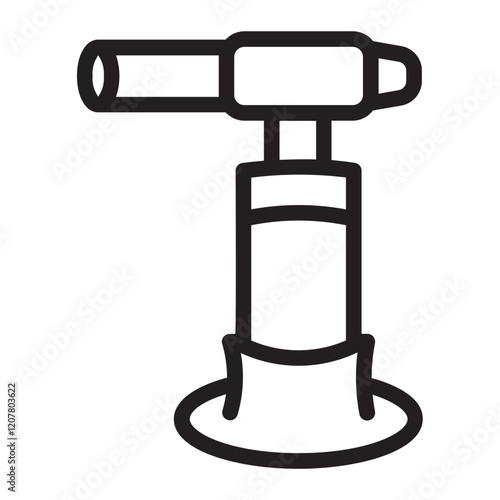blowtorch line icon