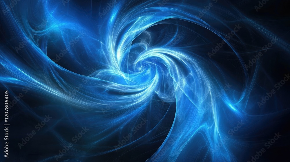 Obraz premium abstract dark blue energy background illustration. Highly detailed vibrant abstract paintings for use as backgrounds