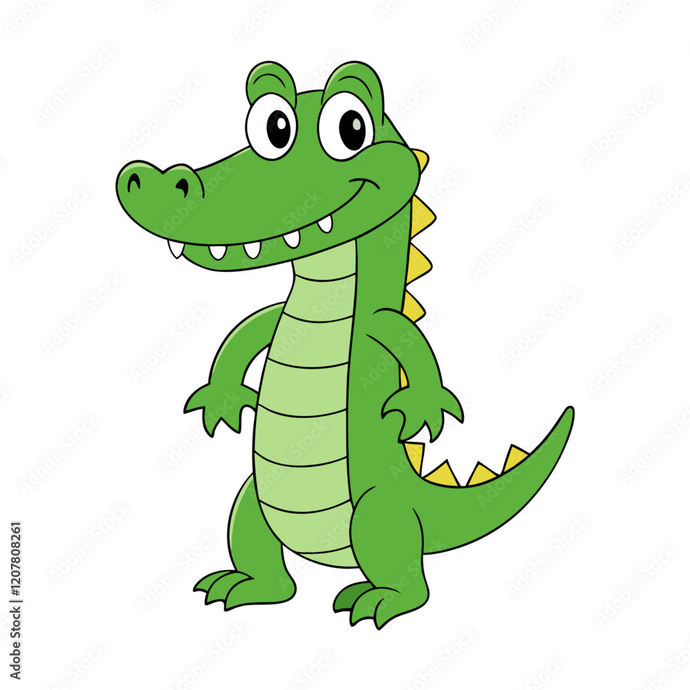 Fototapeta premium cartoon crocodile