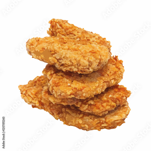 Chicken Nuggets  vector illustration (1)