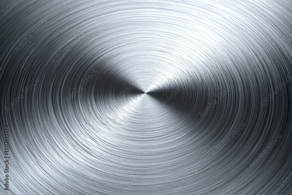 Obraz premium A metal sheet with a shiny surface showcases a stainless steel texture in the background.