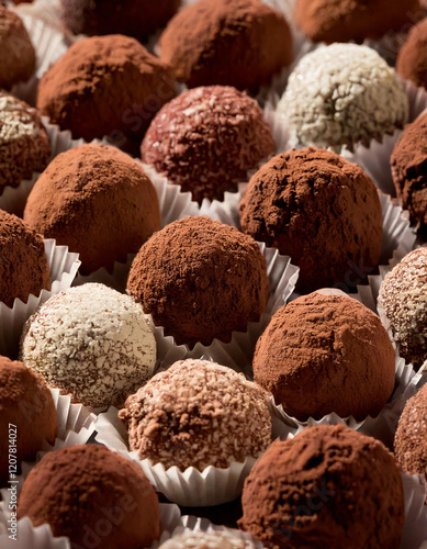 Trufas de chocolate photo