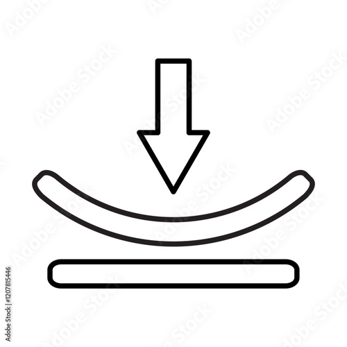 Positive Resilience Vector Line Icon Design